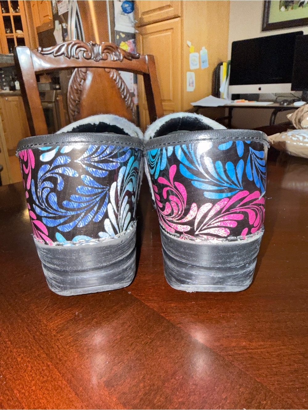Floral Dansko professional classic nursing clogs - Picture 6 of 7